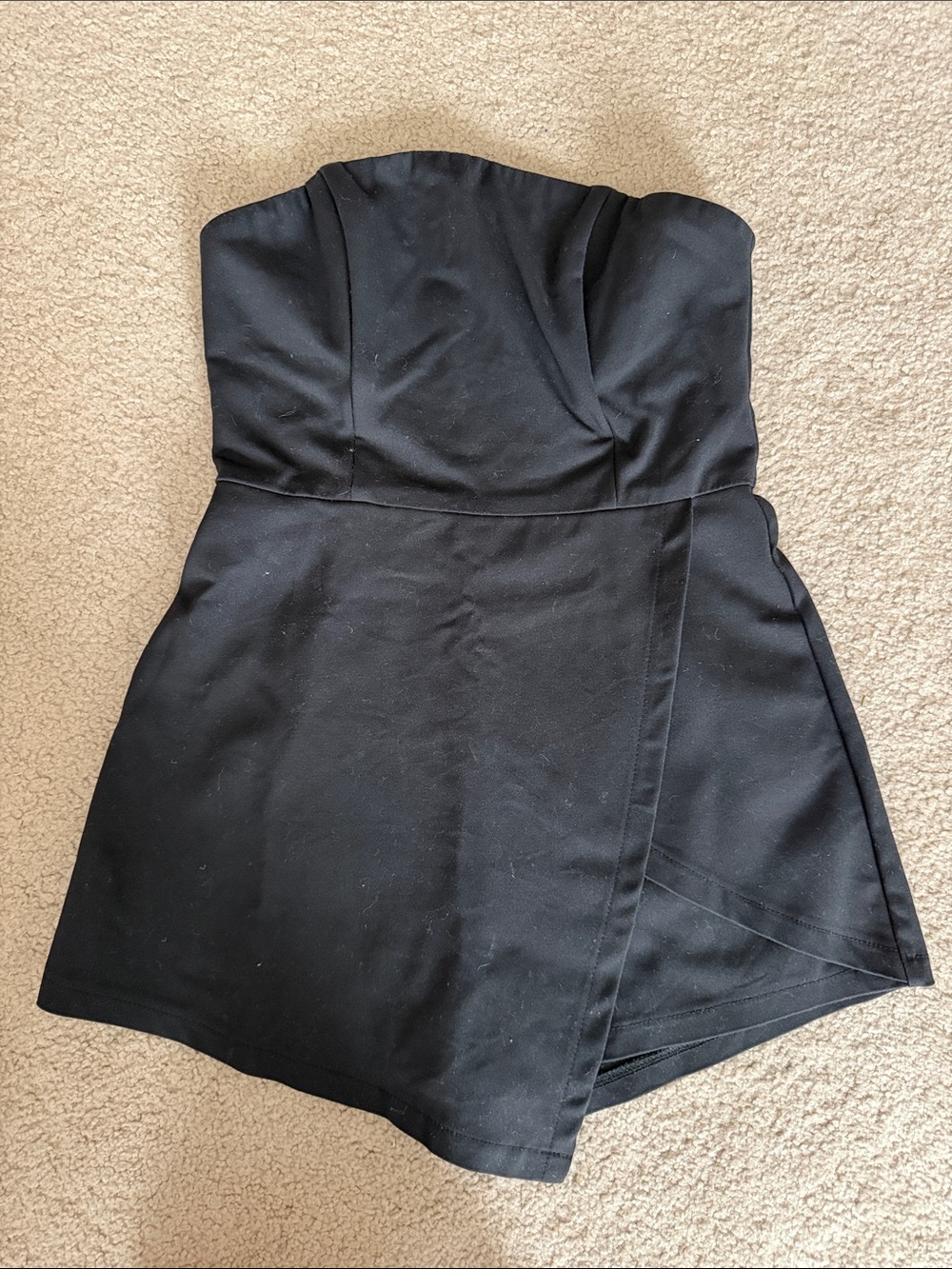 Princess Polly Strapless Black Romper